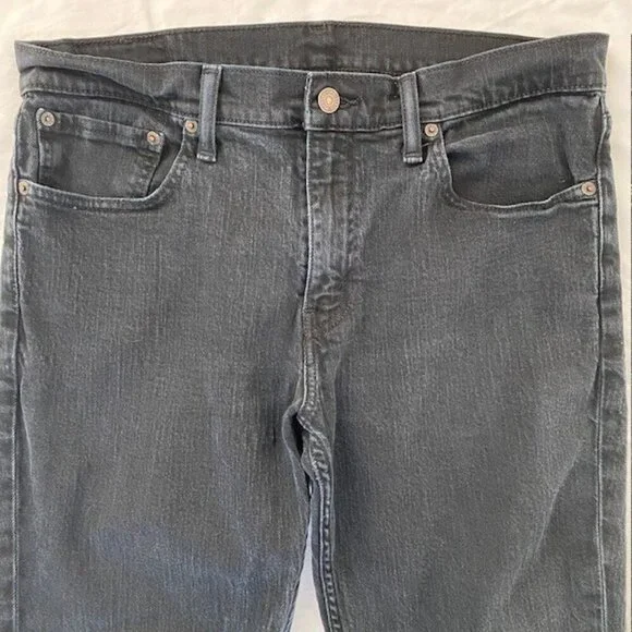 LEVI STRAUSS 511 Straight Leg Faded Black Denim Jeans 33 x 32 - Picture 5 of 14